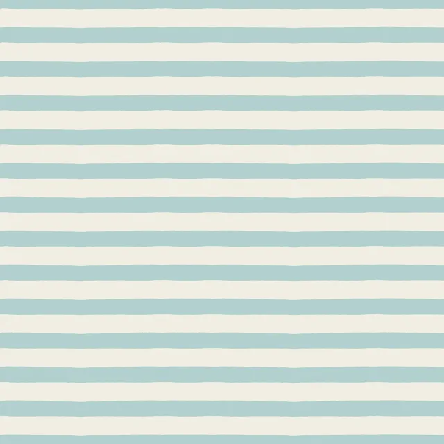 Bettwäsche Querstreifen icy türkis blau