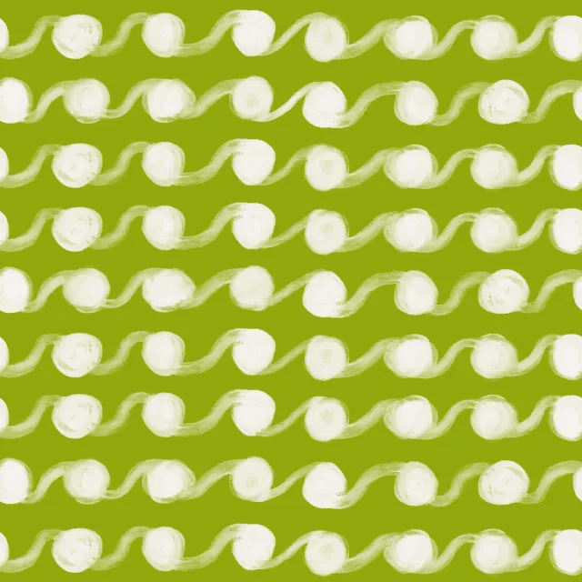 Bodenkissen Punkte Streifen Grün Kreide