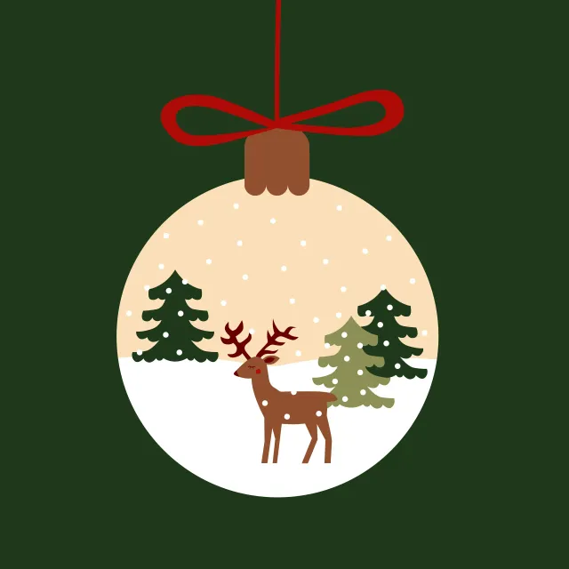 Tischset Weihnachtskugel