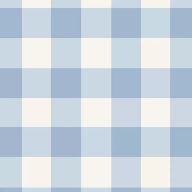 Kissen Gingham Blau