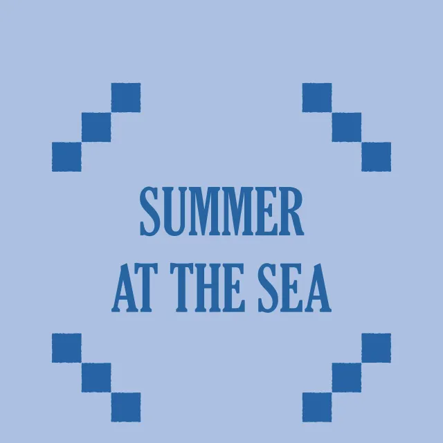 Kissen Summer At The Sea Blau