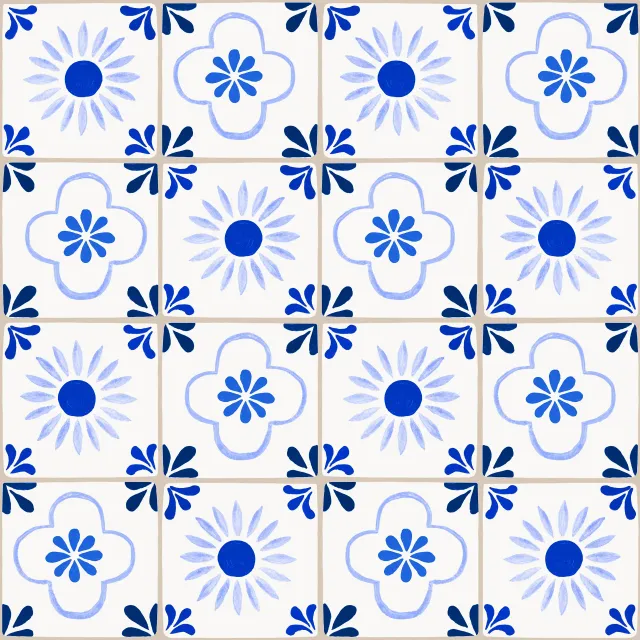 Kissen Azulejo Pattern 5