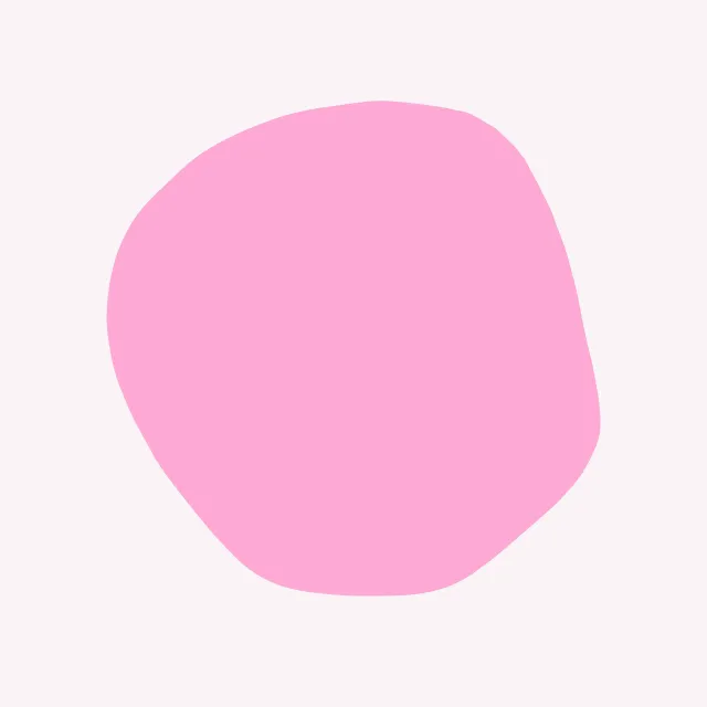 Kissen organischer Kreis Pink