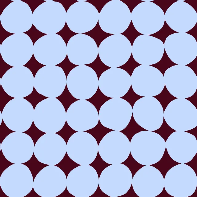 Kissen Organische Kreise Blau