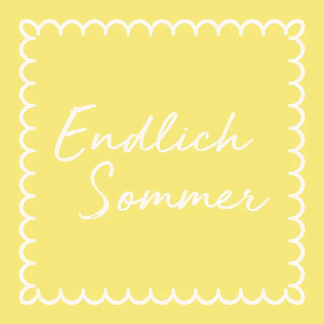 Kissen Endlich Sommer Gelb