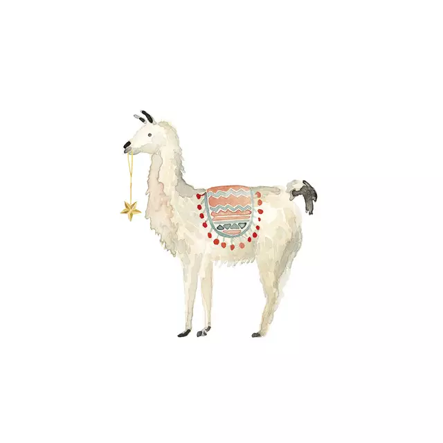 Tischset Weihnachtslama