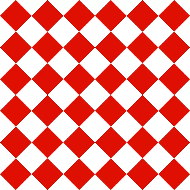 Bettwäsche Diamond Checker red