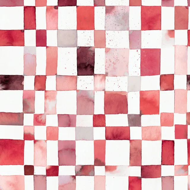 Kissen Schachbrett Checker Checks Red