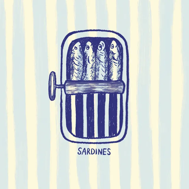 Kissen Sardinen Maritim