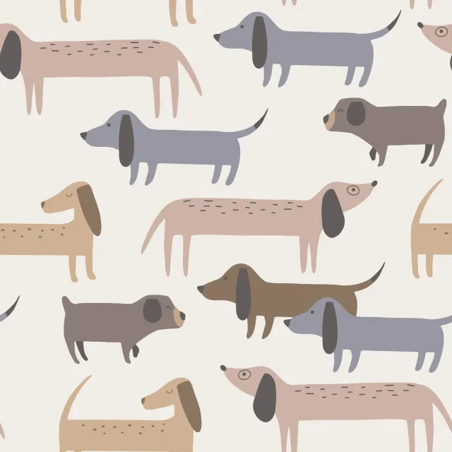 Tischdecke Hundepark – Beige