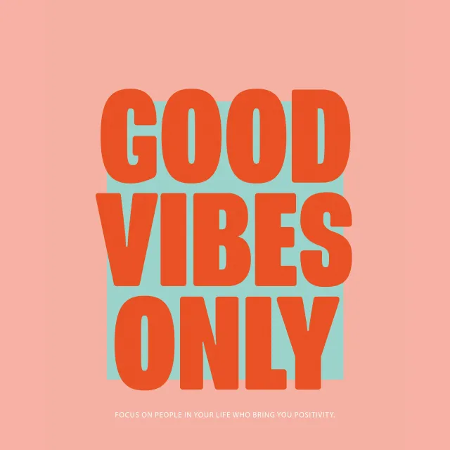 Kissen Good Vibes Only Rosa