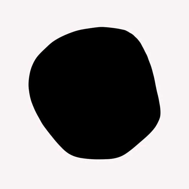 Servietten organischer Kreis Schwarz