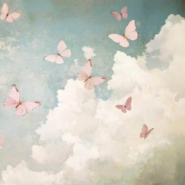 Kissen Whimsical Butterflies