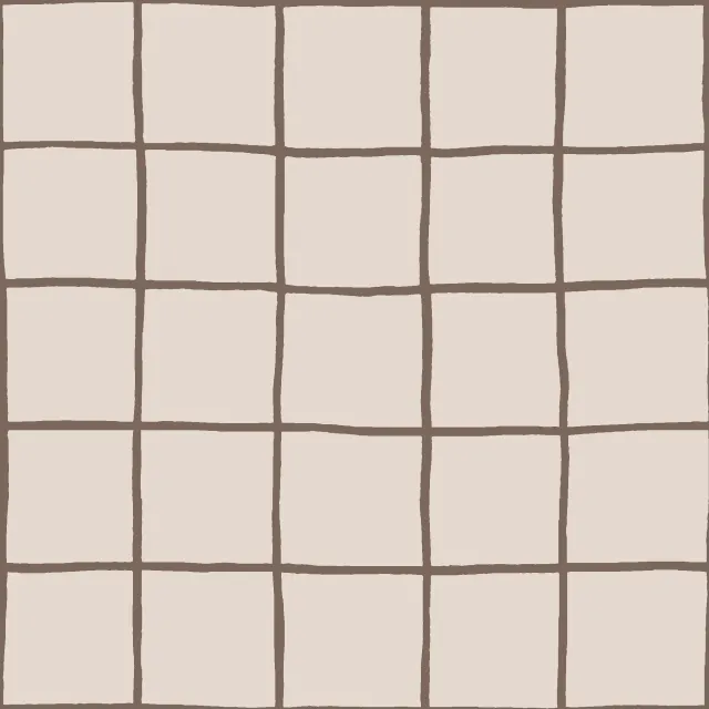 Tischdecke Karo offwhite braun