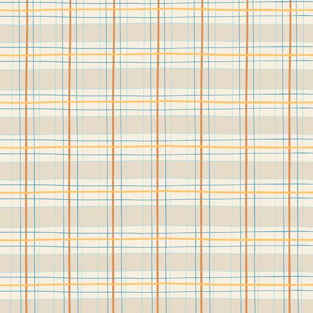 Bettwäsche Kariert 03 orange beige