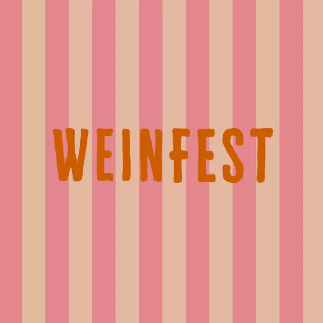 Sitzkissen Weinfest Orange Streifen Pink