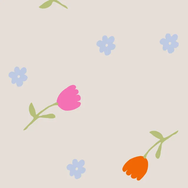 Tischdecke Tulpen Frühlingsblumen Beige