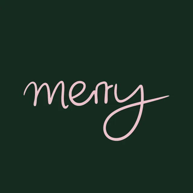 Kissen Merry dark green