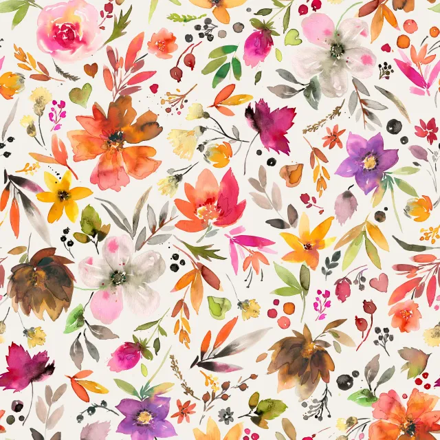 Kissen Artistic Boho Herbst Florale