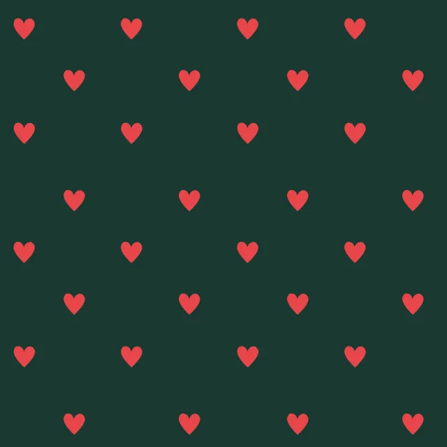 Geschirrtücher Mistletoe Hearts Green Red