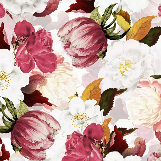 Kissen Antique Pfingstrosen und Rosen