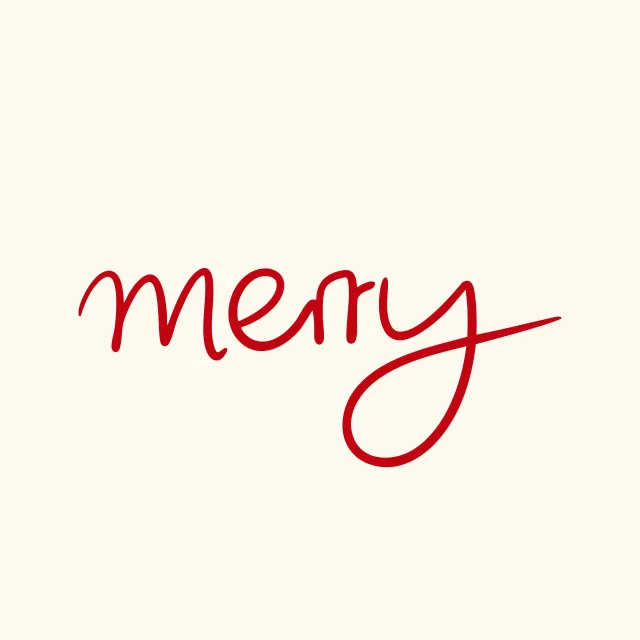 Servietten Merry red