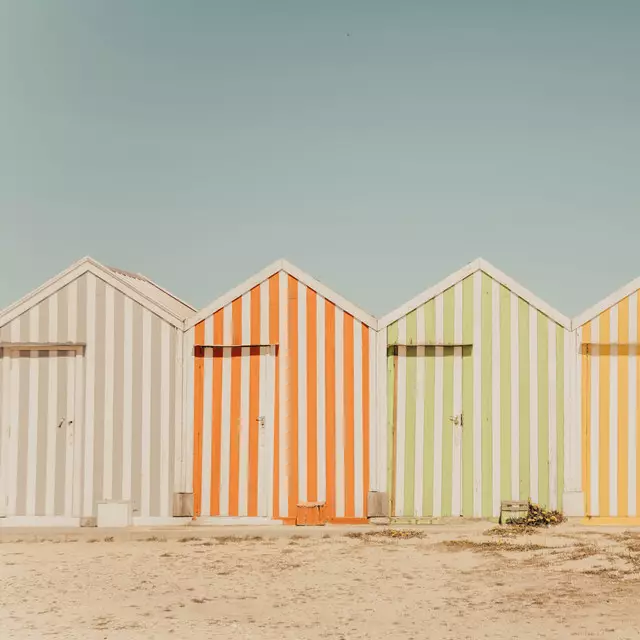 Tischset Beach Huts
