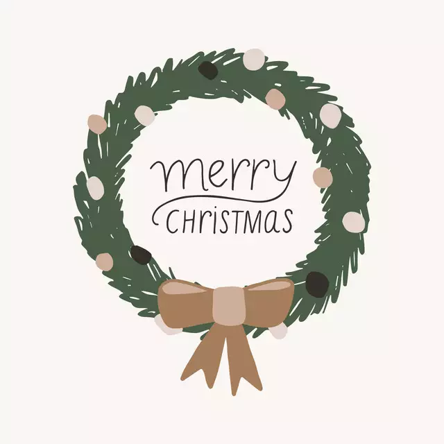 Kissen Christmas Wreath