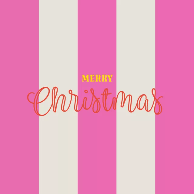 Servietten Merry Christmas Streifen