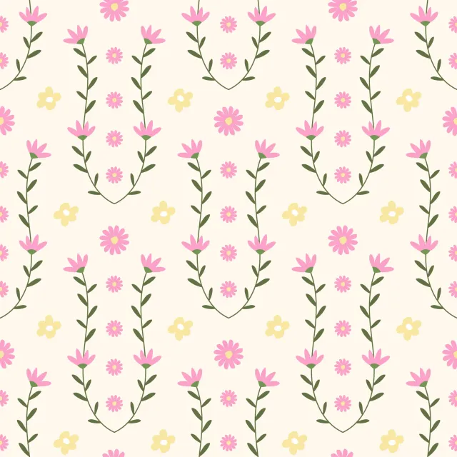 Kissen Blumen in Mustern