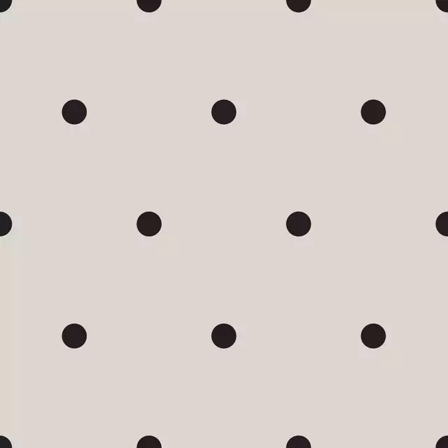 Kissen greige & black dots
