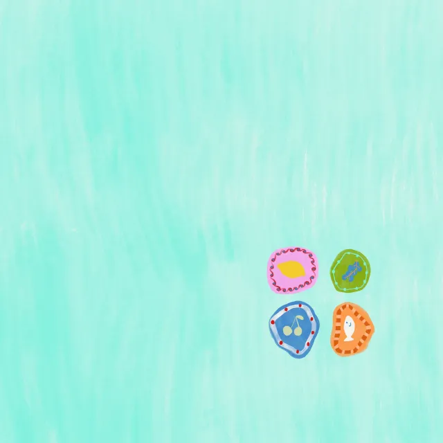 Tischset Keramikteller Türkis