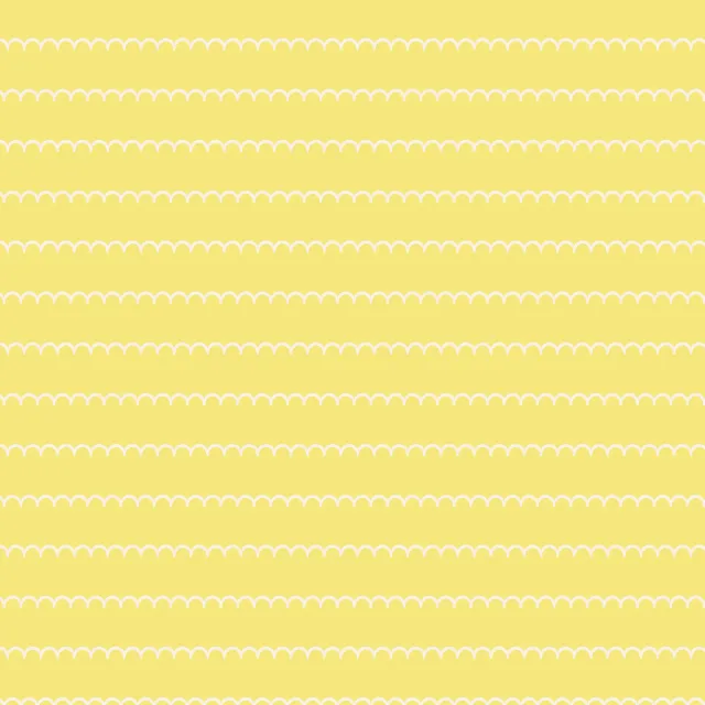 Sitzkissen Wellige Streifen Gelb