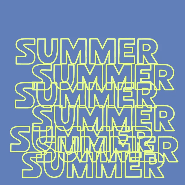 Tischset Summer Summer Summer blau