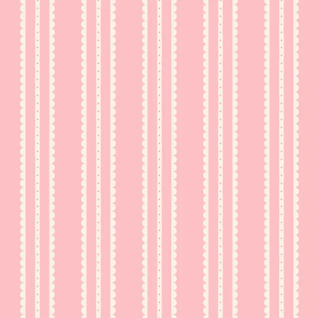 Dekovorhang Spitzenstreifen Rosa