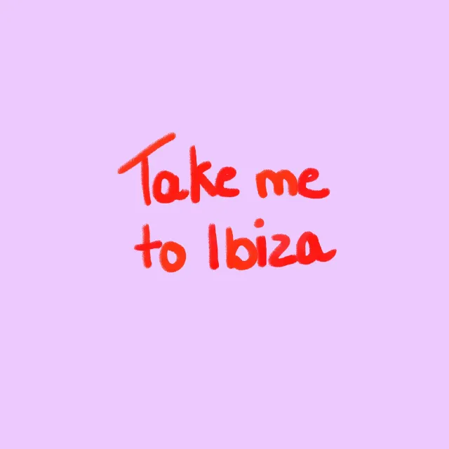 Tischset Take me to Ibiza