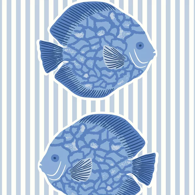 Geschirrtuch Blue summer fish