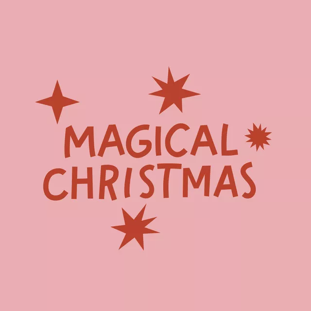 Kissen Magical Christmas Red