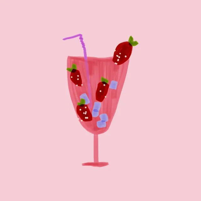 Bodenkissen Strawberry Daiquiri