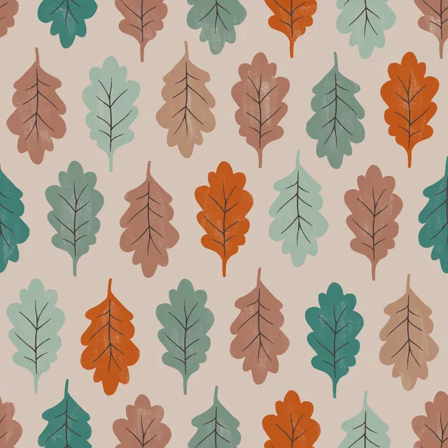 Bettwäsche Herbstblätter grün orange