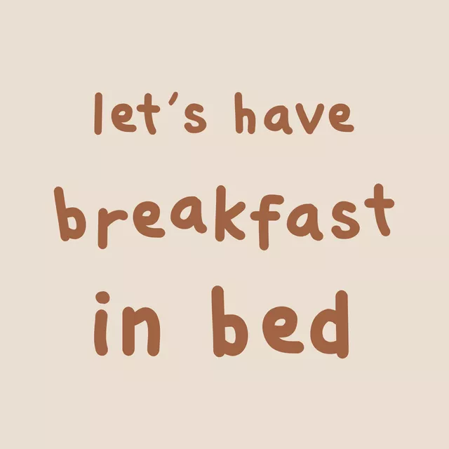 Kissen Let's Have Breakfast In Bed
