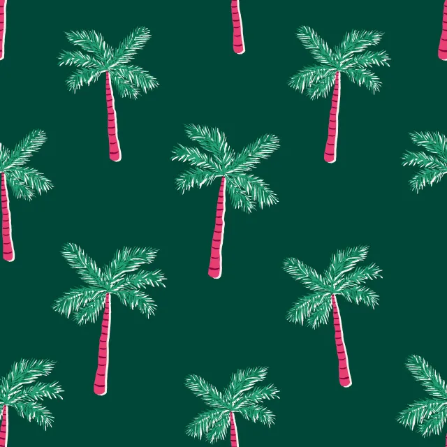 Sitzkissen Exotic Palmtree Garden green