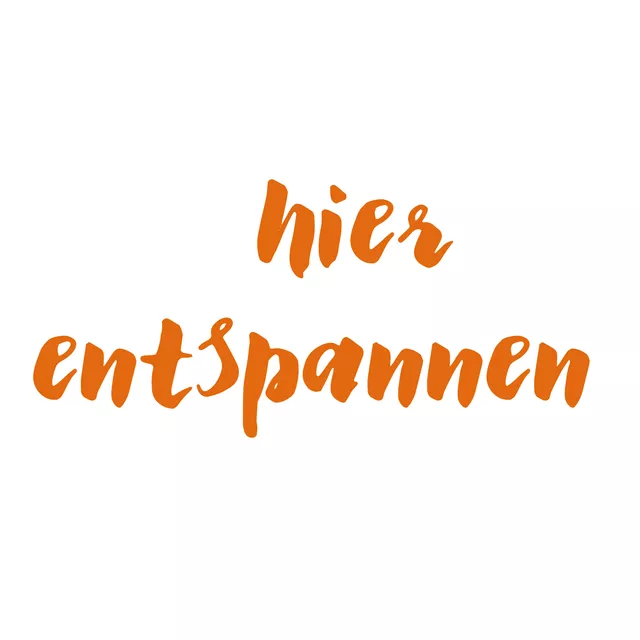 Kissen hier entspannen