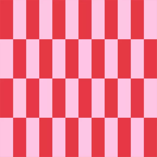 Tischdecke Color Blocks rosa rot