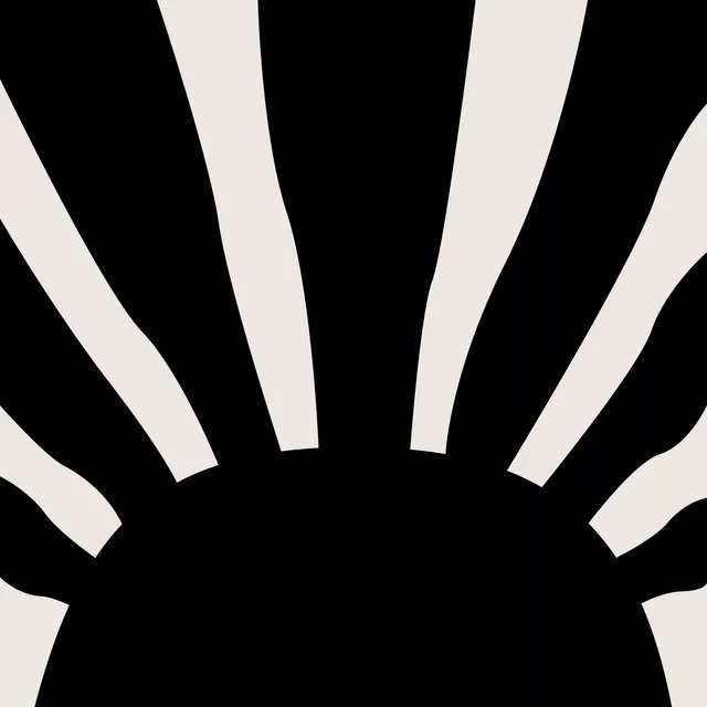 Kissen Boho Sunset black