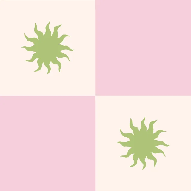 Geschirrtücher Schachbrettmuster mit Sonne