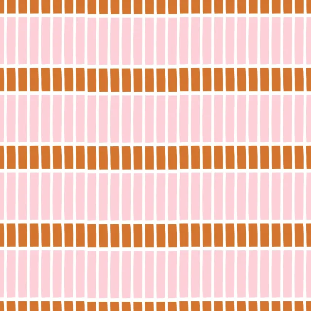 Bankauflage Horizontale Linien Blush Rosé