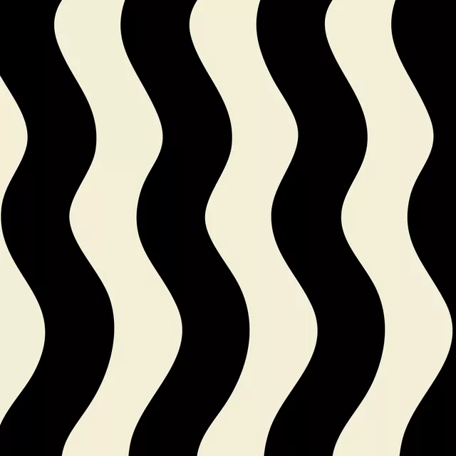 Servietten Wellen Black Beige