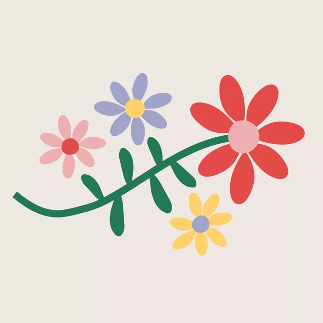 Kissen Flowers 2 Colorful