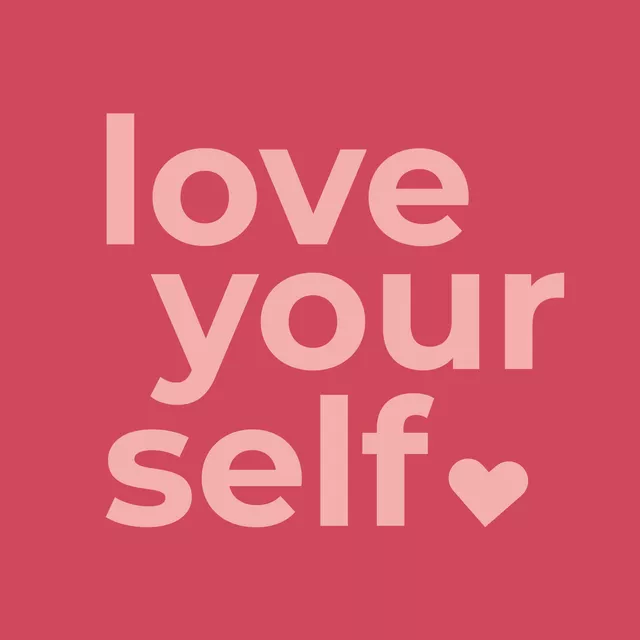 Kissen Statement Love Yourself Rosa